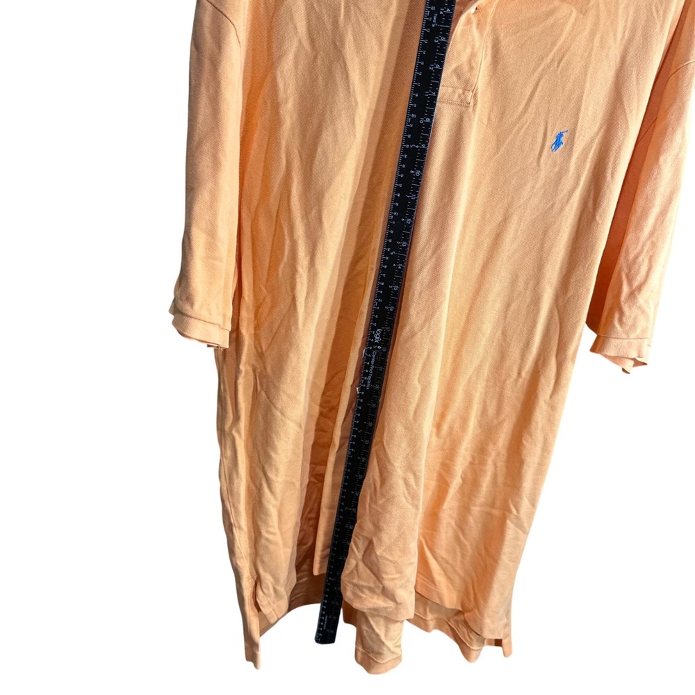 Polo Ralph Lauren Mens 4XLT Tall Orange Short Sleeve Golf Polo Shirt - Picture 7 of 8